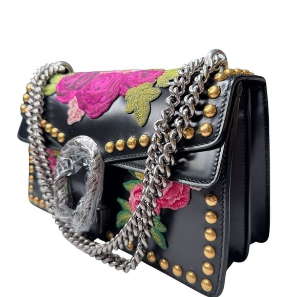 Gucci Small Embroidered Dionysus Studded Shoulder Bag - Picture 6 of 15